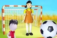 كرة القدم مع لعبة الحبار